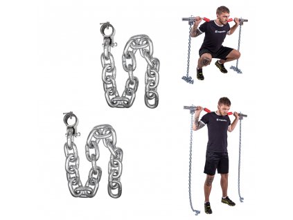 Vzpěračské řetězy inSPORTline Chainbos 2x30 kg