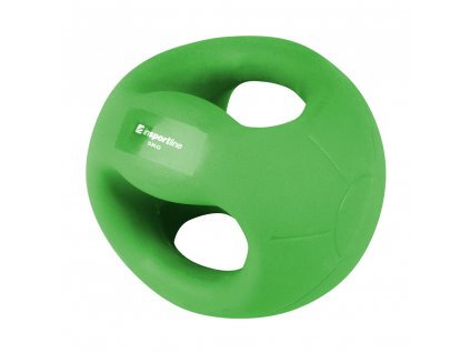 Medicineball s úchopy inSPORTline Grab Me 5 kg