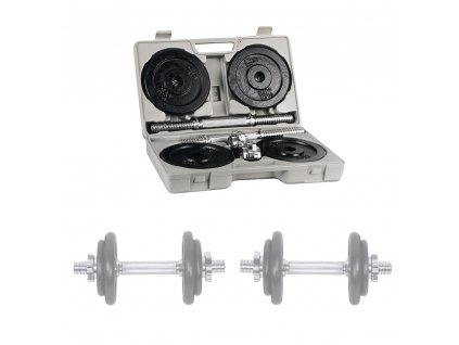 Jednoručky v kufříku inSPORTline set 2x10 kg