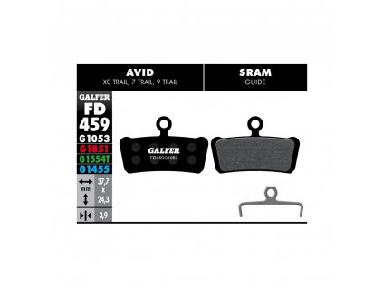 Brzové destičky Galfer AVID/SRAM FD459