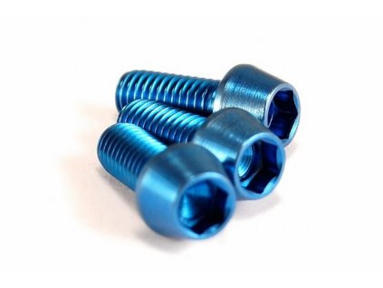 Titanový šroub M6x30mm - modrý
