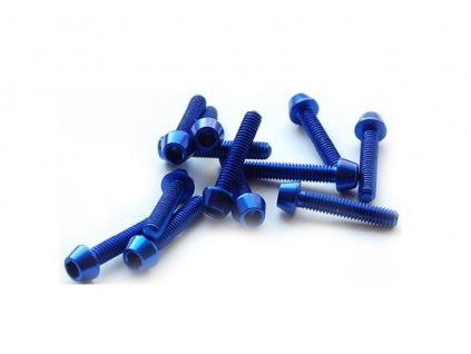 Šroub M4x20mm, modrý