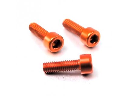 Šroub M3x10mm, oranžový