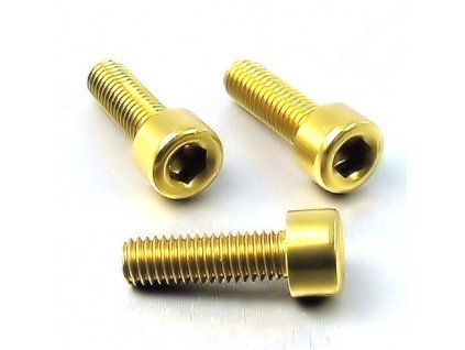 Šroub M5x20mm, zlatý