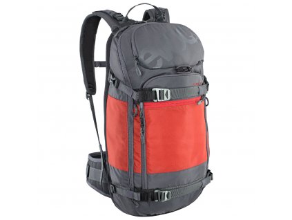 Batoh EVOC FR PRO 20l, Carbon Grey - Chili Red, 1330g (Velikost M/L)