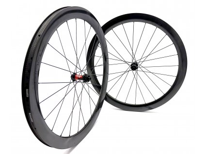 1330g Karbonová plášťová zapletená kola DUKE BACCARA BACCARA X 48 SLR2, DT Swiss DISC ROAD, Sapim CX Ray