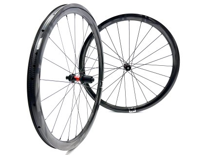 1260g Karbonová plášťová zapletená kola DUKE BACCARA BACCARA RX 36 SLR2, DT Swiss DISC ROAD, Sapim CX Ray