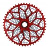 Kazeta GARBARUK 12-speed, 10-52 zubů pro SRAM XD, červená, 336g
