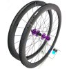1395g PANCHOWHEELS RUSH 45 GSF karbonová plášťová disková zapletená kola, Sapim CX Ray