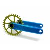 Kliky Garbaruk XC Crankset s převodníkem Garbaruk 175mm, modré, 470g