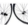 1405g Karbonová plášťová disková zapletená kola PANCHOWHEELS PACE 50 Carbon, Sapim CX Ray