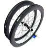 1405g Karbonová plášťová disková zapletená kola PANCHOWHEELS PACE 50 Carbon, Sapim CX Ray