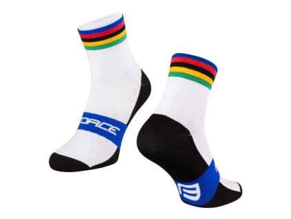 FORCE ponožky FLAG CHAMPION white/multicolour (36-41)
