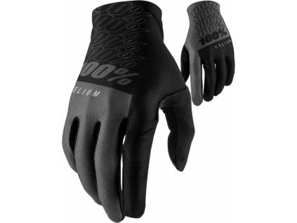 100% rukavice CELIUM black/grey (M)