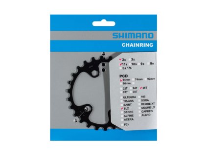 SHIMANO prevodník FC-7000 SLX 11SP 26T (36/26T) 64mm