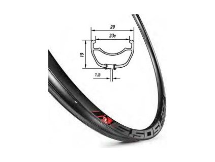 MACH1 ráfik 5,50 SL 27,5" 32H TLR black 550g