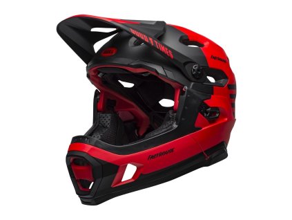 BELL prilba SUPER DH Spherical mat/gloss red/black Fasthouse (L)