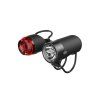 KNOG svetlo - predné + zadné PLUG Black 250/10lm