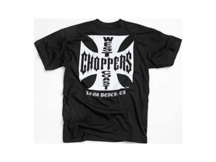 WEST COAST CHOPPERS PÁNSKÉ TRIKO CROSS BLK/WH