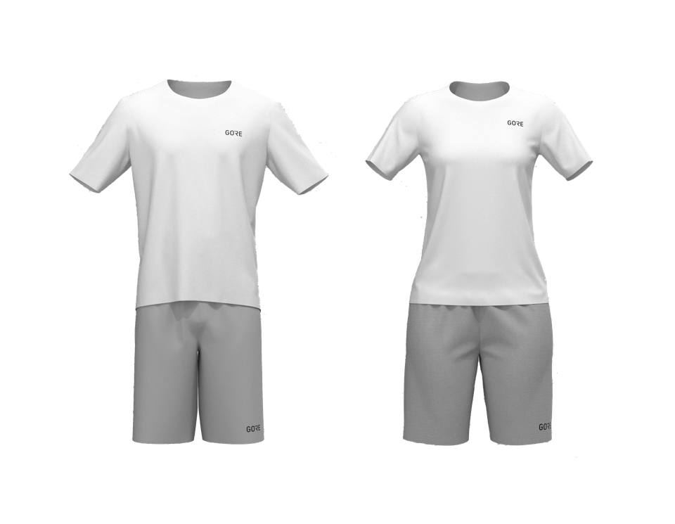 Fit guide pro oblečení značky Gore - regular fit