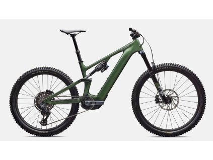 Celoodpružené horské elektrokolo Specialized Turbo Levo 4 Expert  Gloss Cypress Metallic / Silver Dust