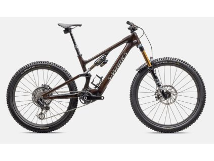 Celoodpružené horské elektrokolo Specialized S-Works Turbo Levo SL 2 2025  Brown Tint / Gunmetal Impasto / Ashen Grey / Brushed Liquid Metal