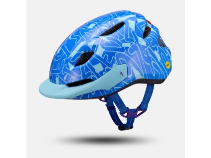 Dětská cyklistická helma Specialized Shuffle 2 Led Child Mips Sky Blue Graphic  Sky Blue Graphic