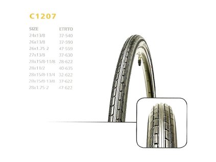 plášť CST 47-622 C-1207 28x1,75x2 černý