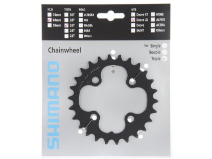 převodník SH SLX M660 AL 26z černý 3x9s