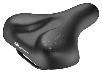 sedlo LONGUS Lugona černé City širší