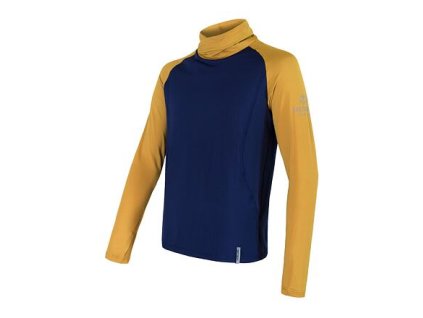 SENSOR COOLMAX THERMO pánská mikina deep blue/mustard