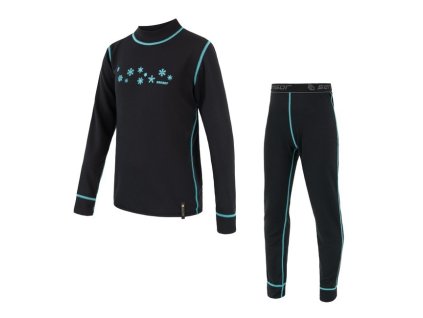 SENSOR DOUBLE FACE dětský komplet triko + spodky vločky 110