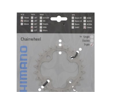 převodník SH Deore FC-T551 24z FE stříbrný 3x10s
