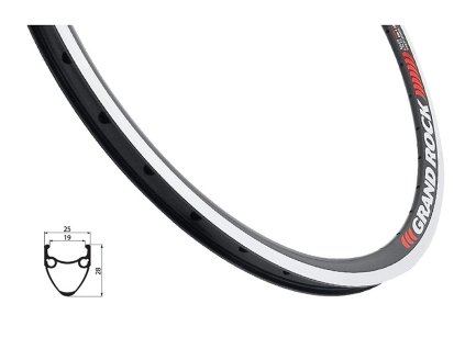 ráfek RMX Grand Rock 622 GBS černý 36H