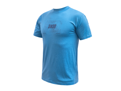 SENSOR MERINO ACTIVE RELIEF pánské triko kr.rukáv modrá (Velikost S)