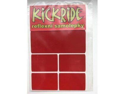samolepka KICKRIDE reflexní červená
