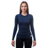 SENSOR MERINO DF dámské triko dl.rukáv deep blue