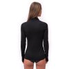 SENSOR MERINO ACTIVE dámské triko dl.rukáv stoják zip černá