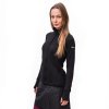 SENSOR MERINO UPPER dámská mikina celozip černá