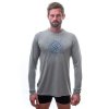 SENSOR MERINO ACTIVE COMPASS pánské triko dl.rukáv šedá