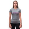 SENSOR MERINO ACTIVE MOUNTAINS dámské triko kr.rukáv sv.šedá