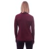 SENSOR MERINO UPPER dámská mikina celozip port red