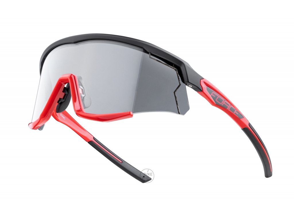 Cyklistické fotochromatické brýle FORCE SONIC černo-červené - BIKEWAY.CZ