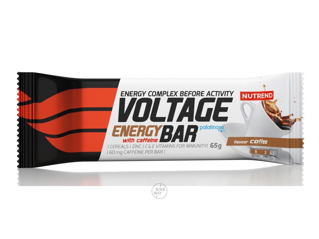 Tyčinka VOLTAGE ENERGY BAR 65g s kofeinem, káva