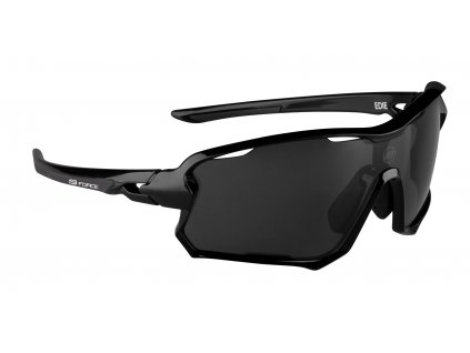 Cyklistické brýle FORCE EDIE, černé, černé skla