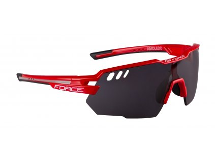 Cyklistické brýle FORCE AMOLEDO červeno šedé, černé skla