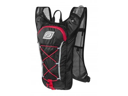 Cyklistický batoh FORCE PILOT PLUS černý-červený 10l+2l rezervoár