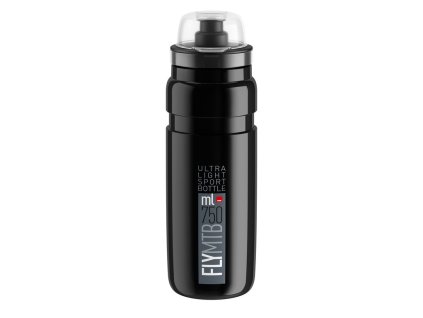Cyklistická láhev Elite Fly MTB černá šedá 750 ml
