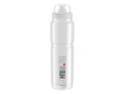 Cyklistická láhev Elite Fly MTB čirá šedá 950 ml