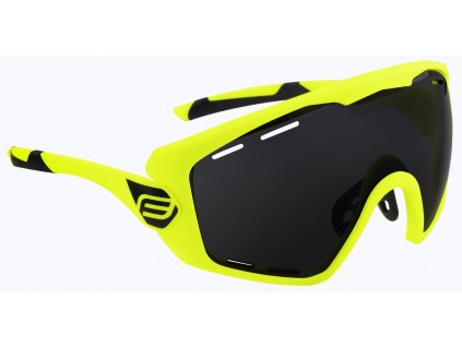 Cyklistické brýle FORCE OMBRO PLUS fluo mat., černá laser skla